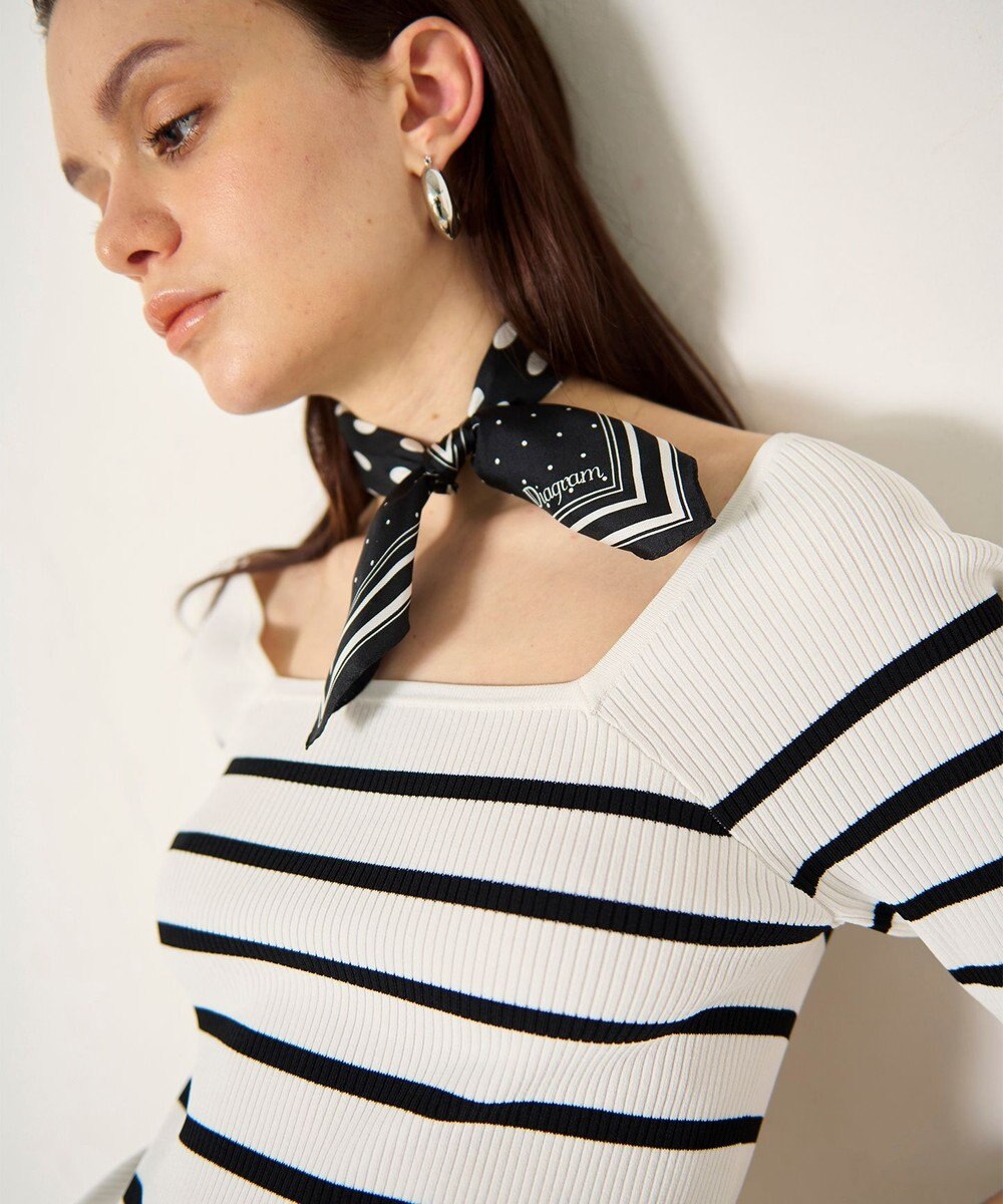 GRACE CONTINENTAL ハーフスリーブニットトップ 