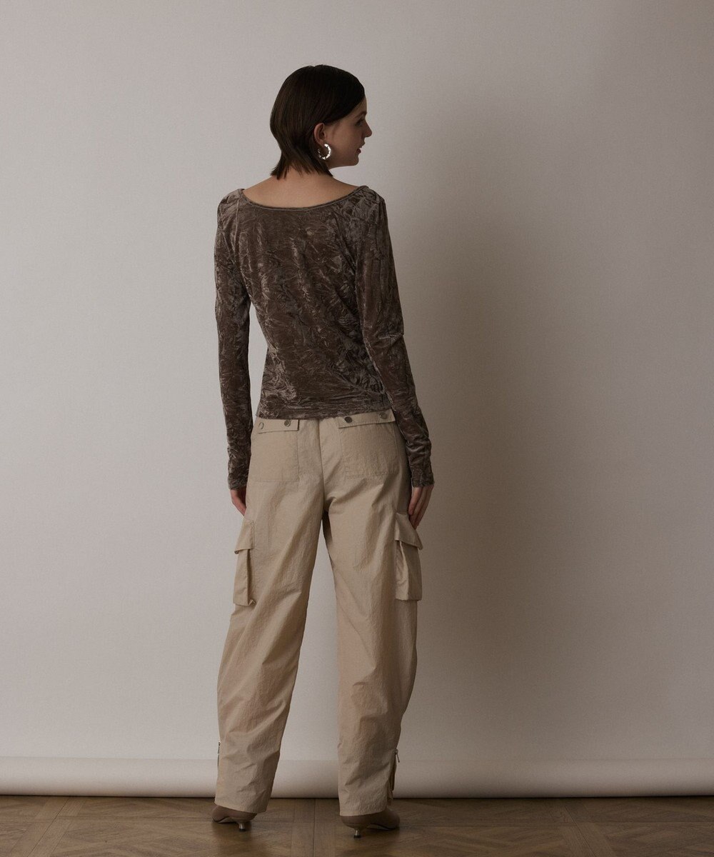 GRACE CONTINENTAL ナイロンジップカーゴパンツ 