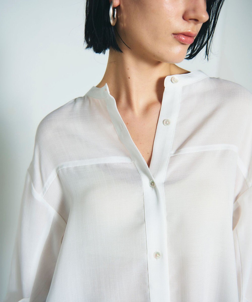 GRACE CONTINENTAL バックシャンオーバーシャツ