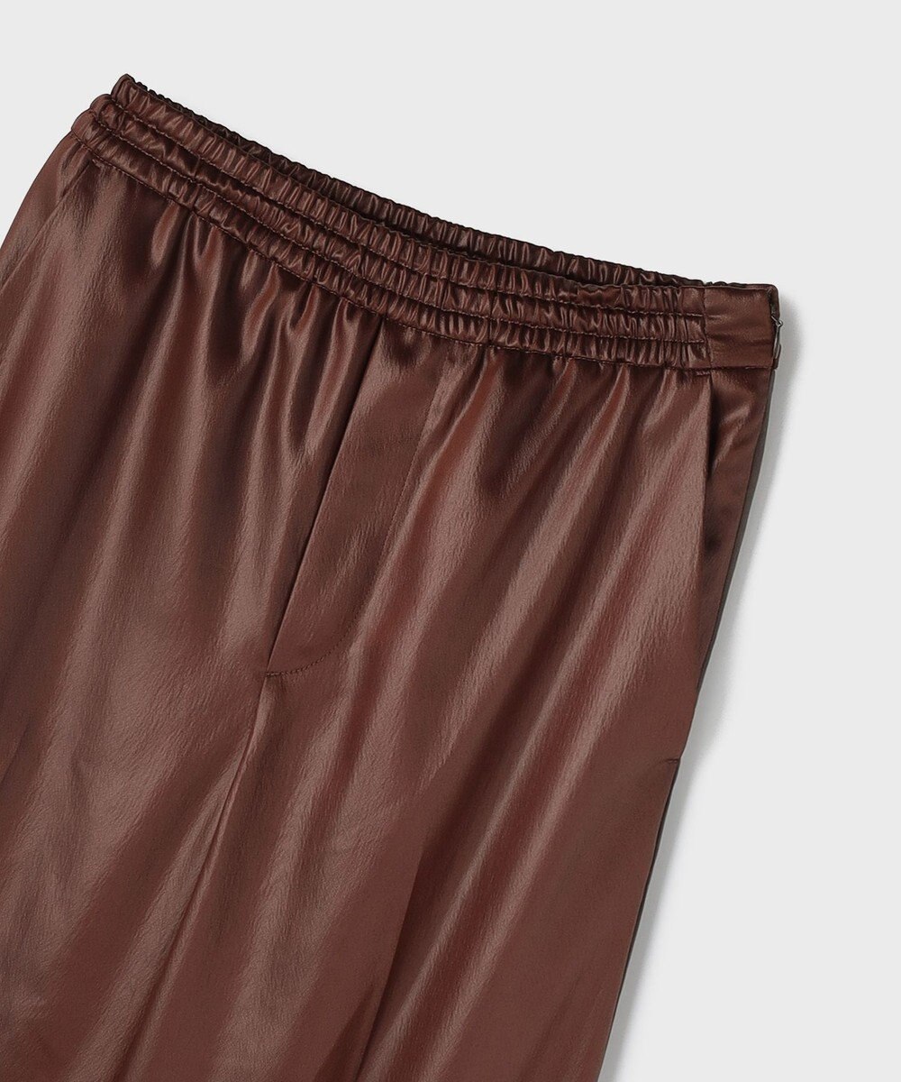 GRACE CONTINENTAL レザーライクパンツ 