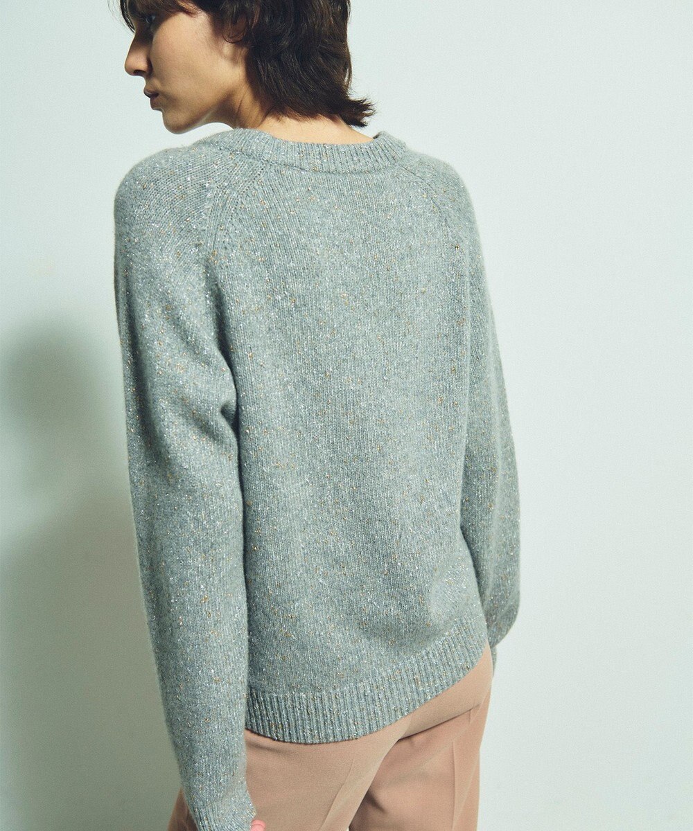 GRACE CONTINENTAL カシミヤ混ラメニットトップ 