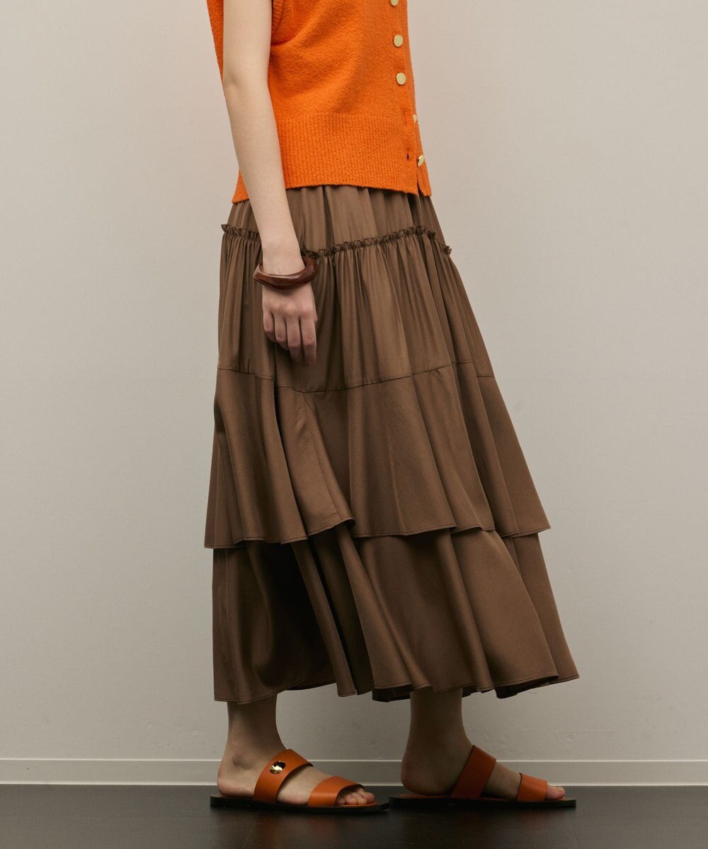 GRACE CONTINENTAL ロングティアードスカート 