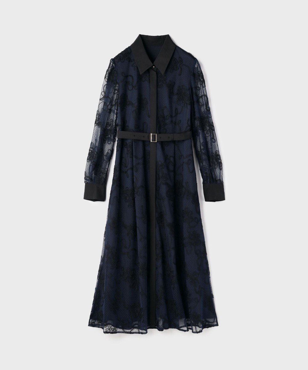 GRACE CONTINENTAL チュールコードレースワンピース 