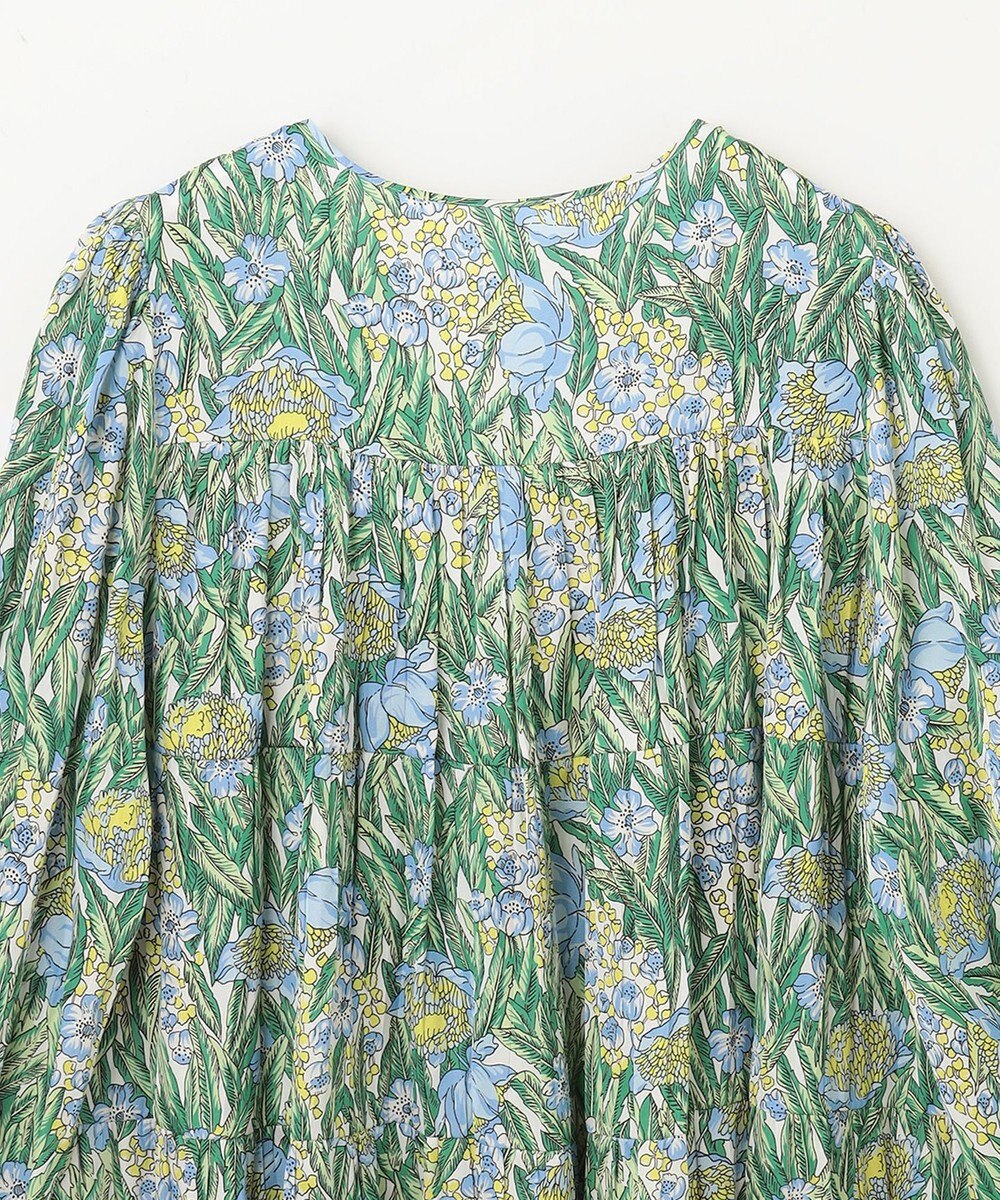 GRACE CONTINENTAL フラワープリントティアードミニワンピース 