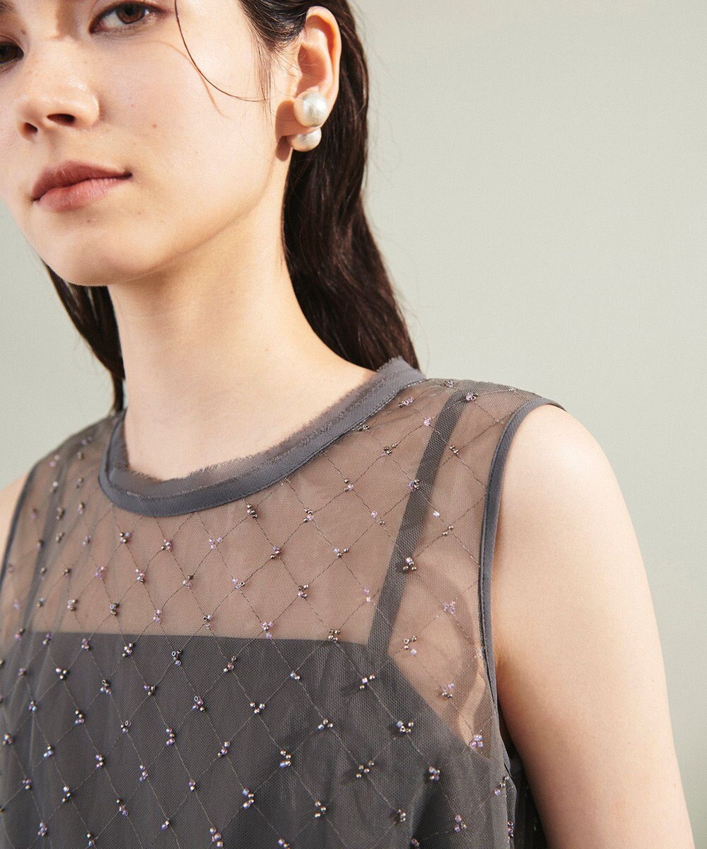 GRACE CONTINENTAL ビーズembドレス 