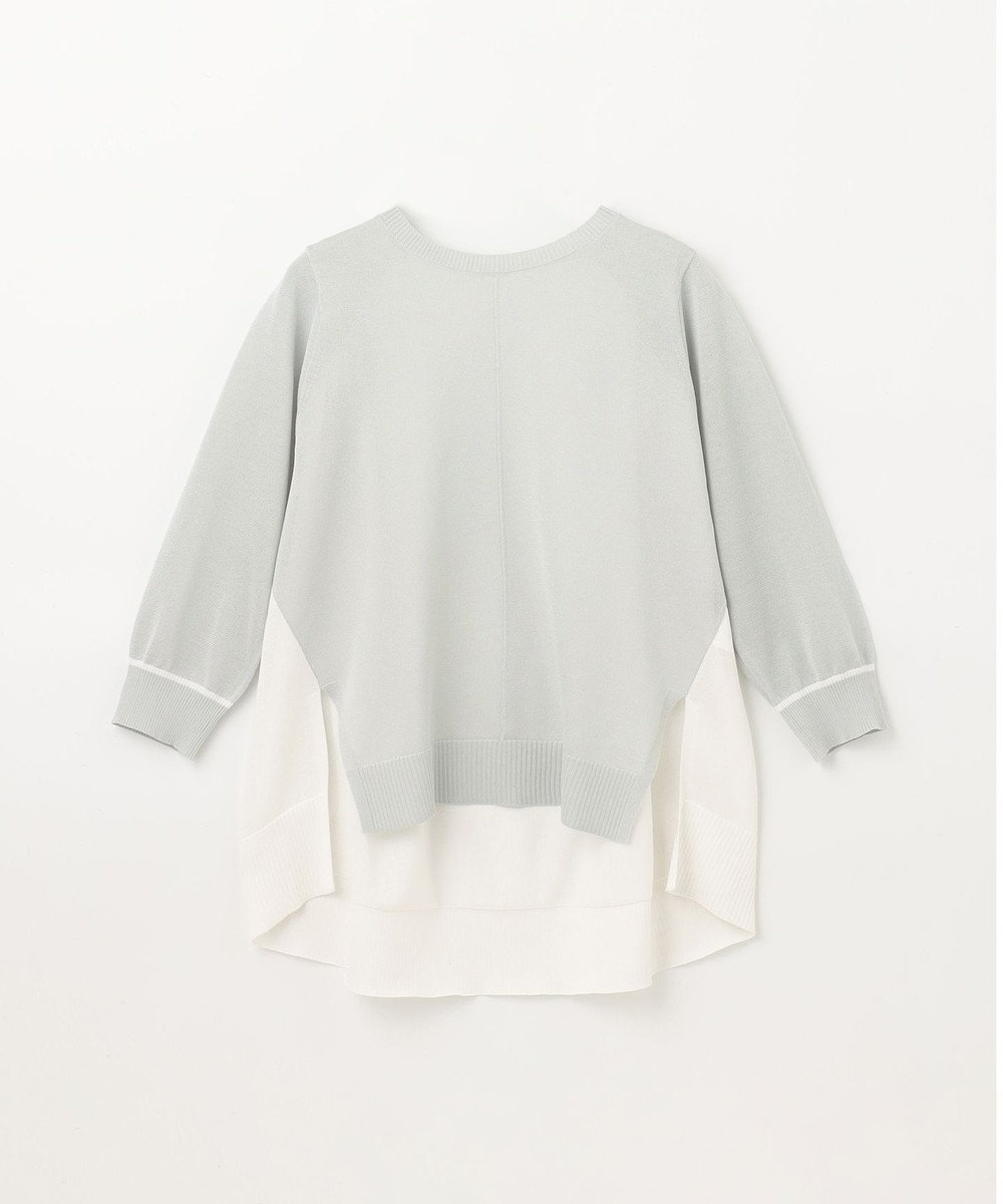 GRACE CONTINENTAL バイカラークルーニットトップ