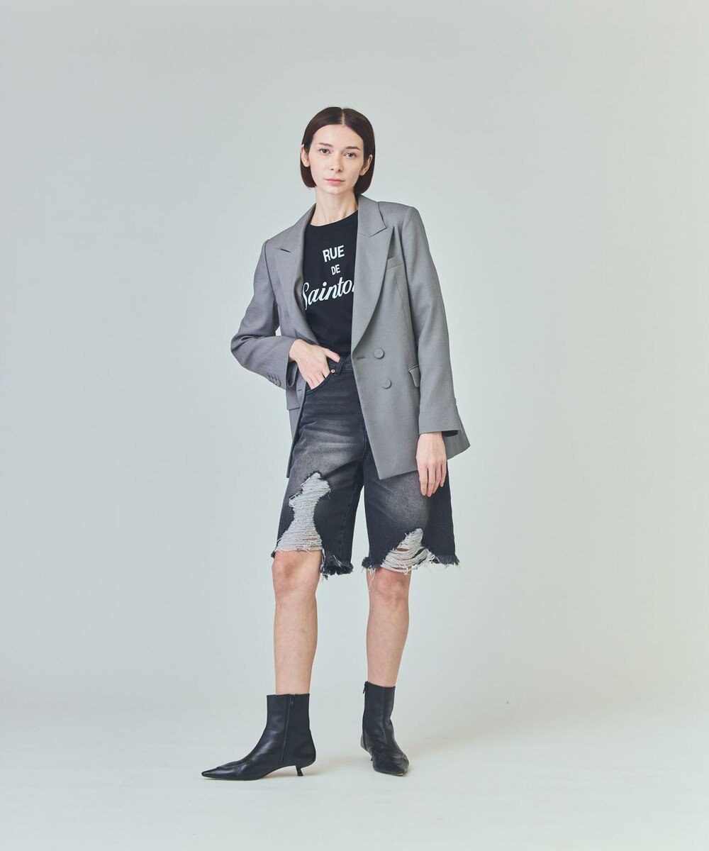 GRACE CONTINENTAL クラッシュハーフパンツ 