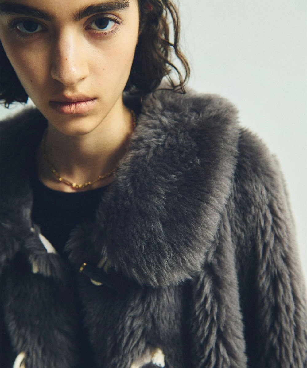 GRACE CONTINENTAL ウールボアショートコート 