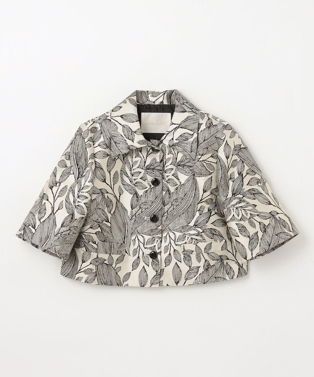 GRACE CONTINENTAL ボタニカルジャガードシャツ 