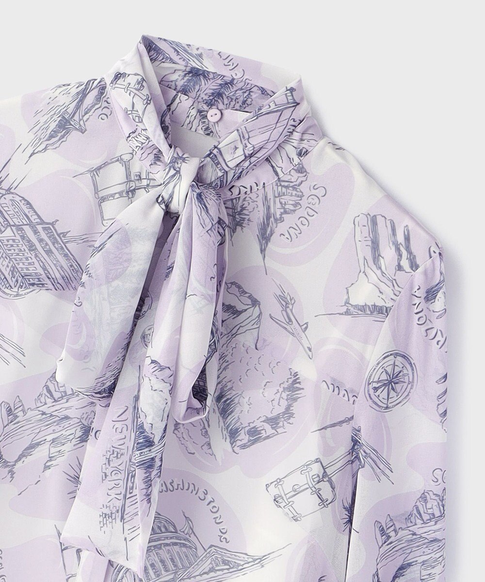 GRACE CONTINENTAL スカ－フタイブラウス 