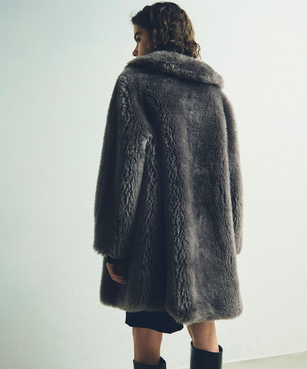 GRACE CONTINENTAL ウールボアショートコート 