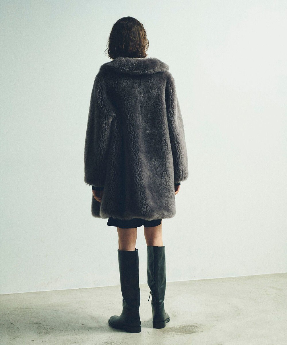 GRACE CONTINENTAL ウールボアショートコート 