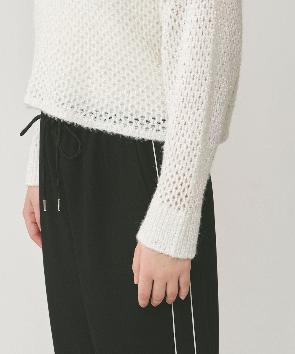 GRACE CONTINENTAL スパンメッシュニットトップ 