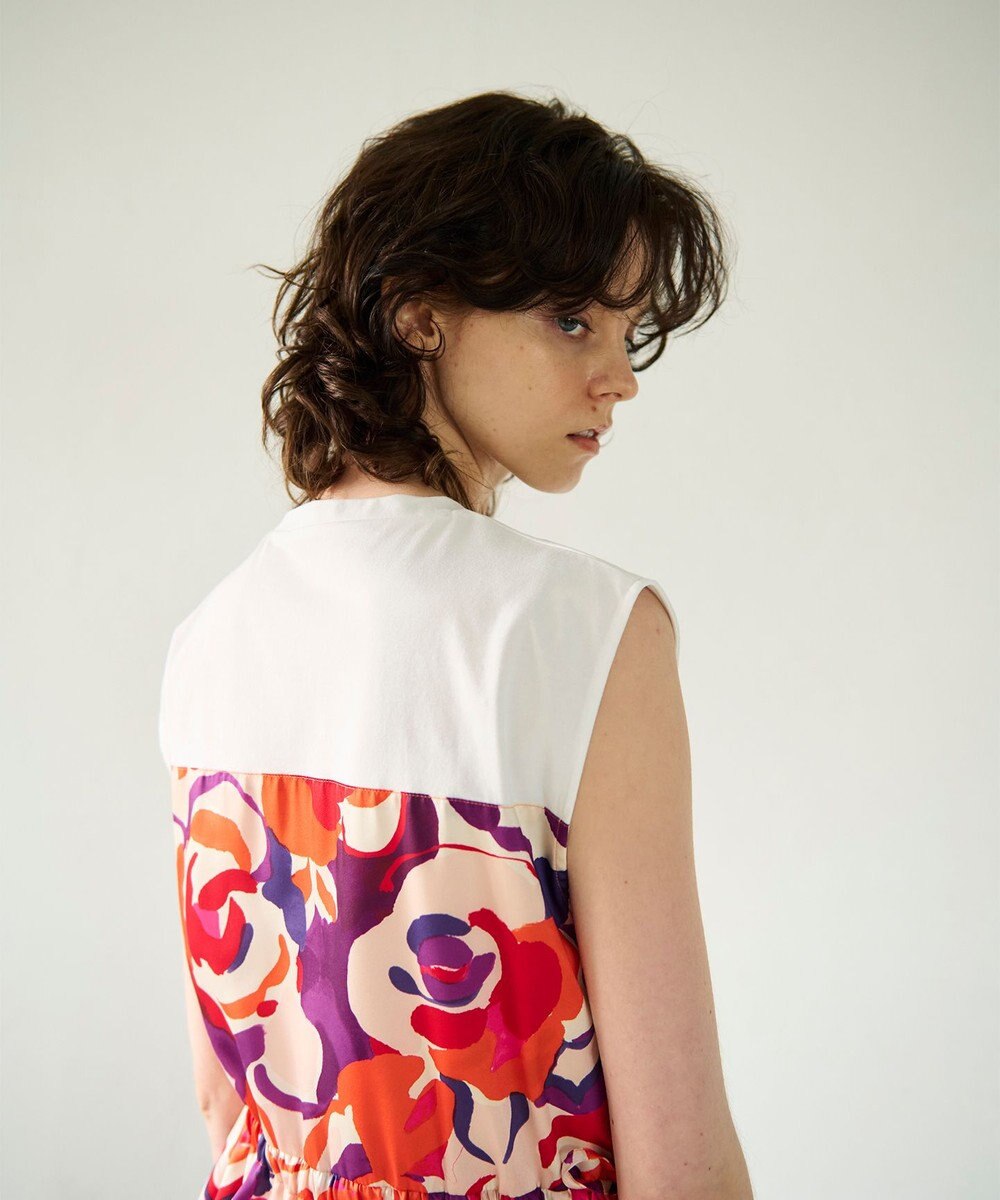 GRACE CONTINENTAL ペイントカラープリントトップ