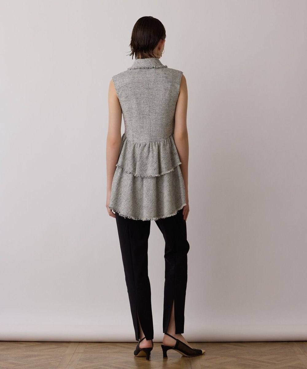 GRACE CONTINENTAL ストレッチテーパードパンツ