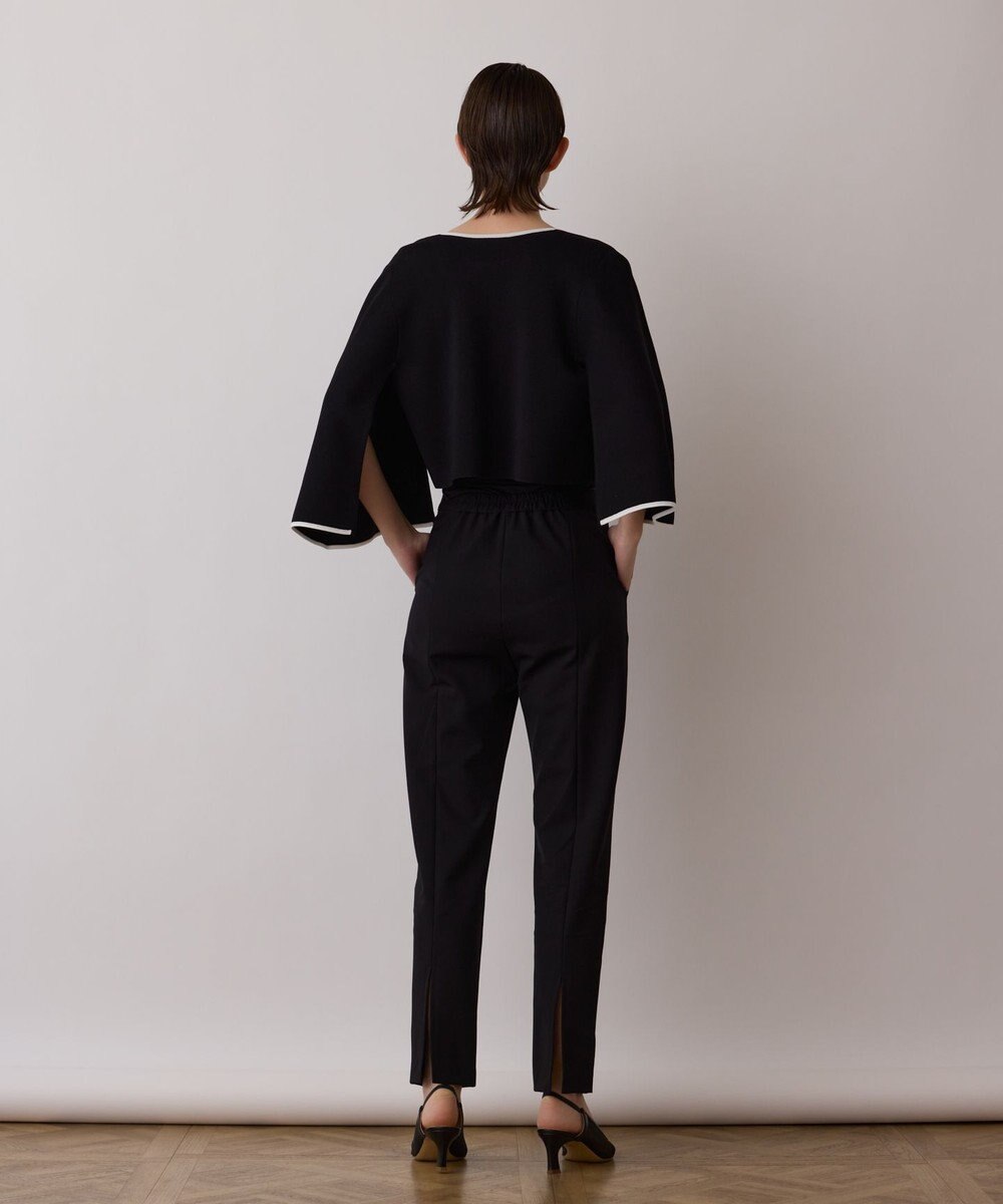 GRACE CONTINENTAL ストレッチテーパードパンツ