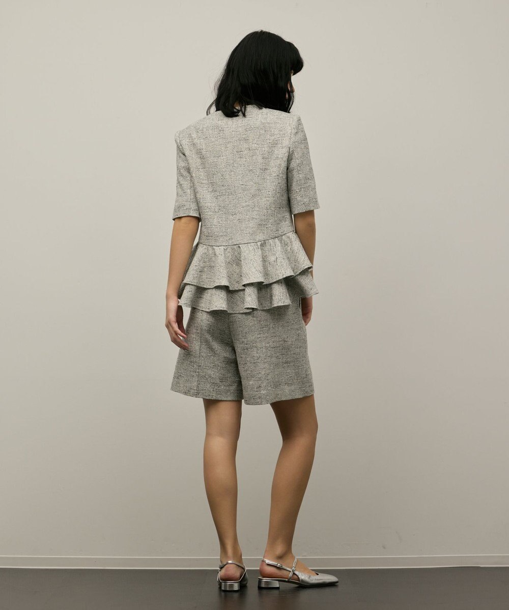 GRACE CONTINENTAL ツイードタックショートパンツ 
