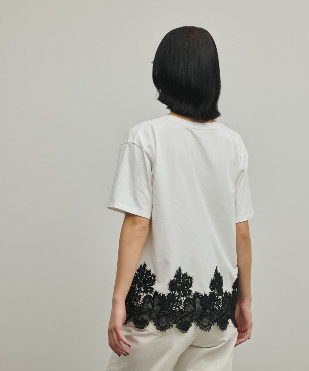 GRACE CONTINENTAL レースヘムロゴTシャツ 