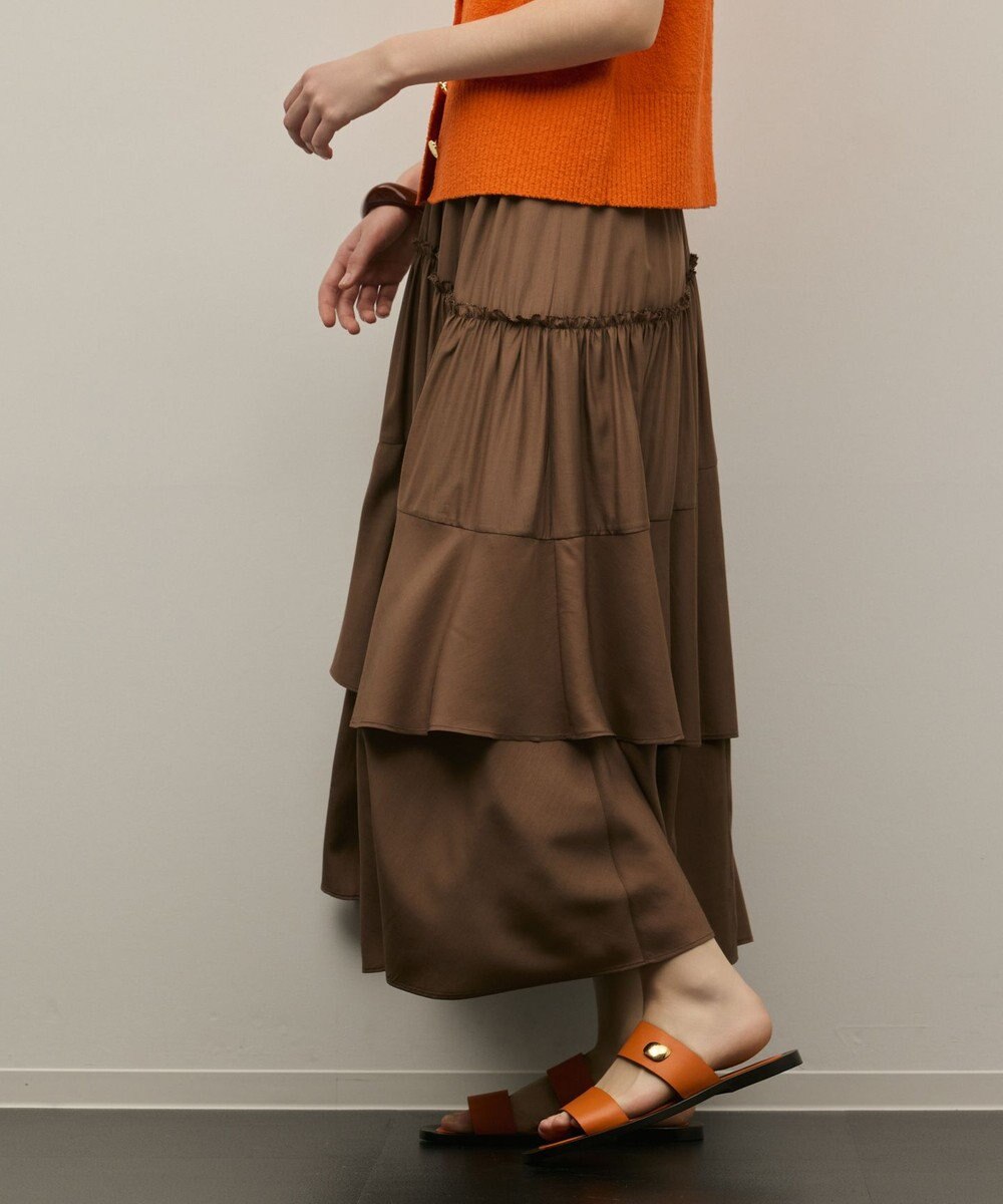 GRACE CONTINENTAL ロングティアードスカート 