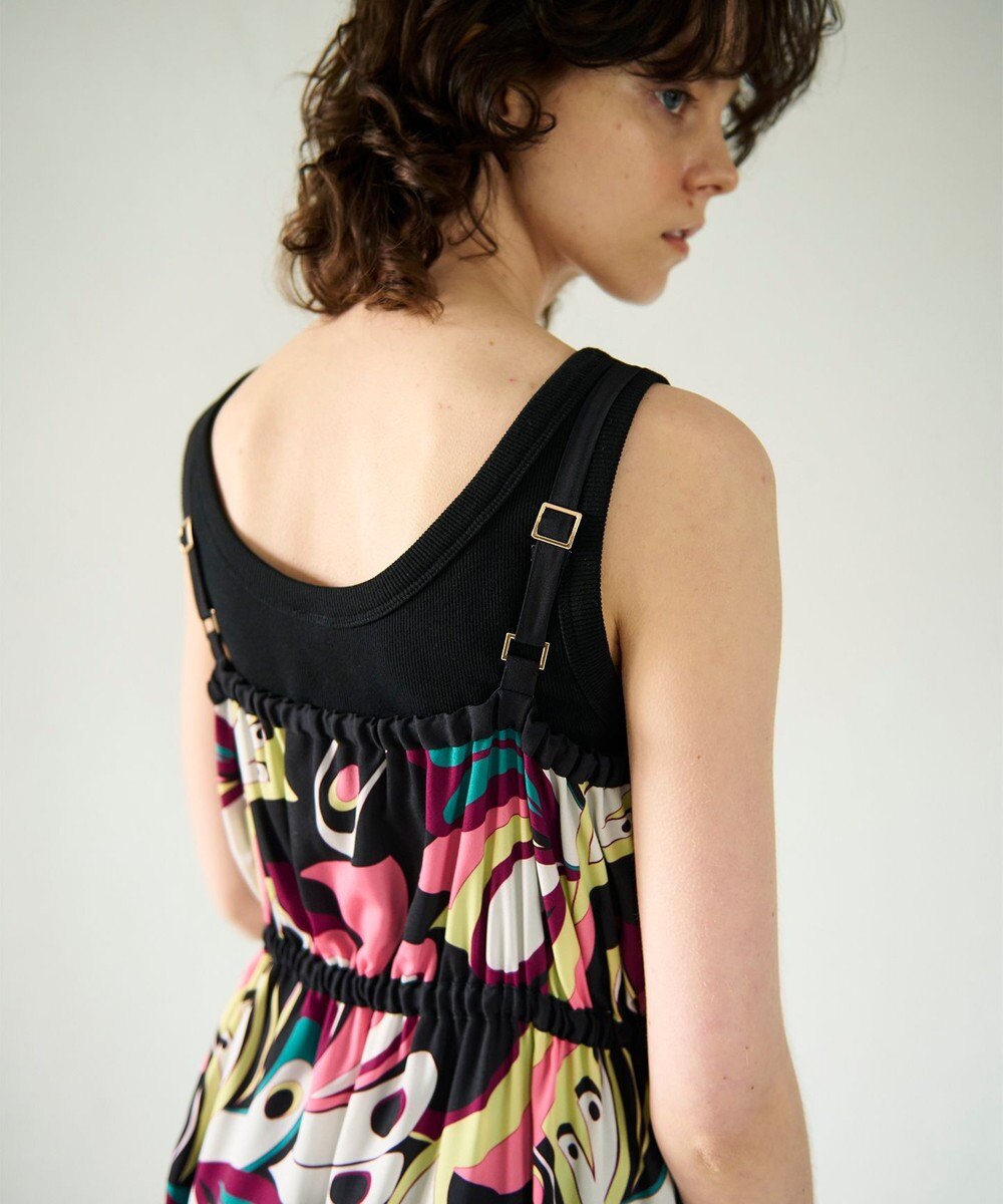 GRACE CONTINENTAL キカバードプリントワンピース