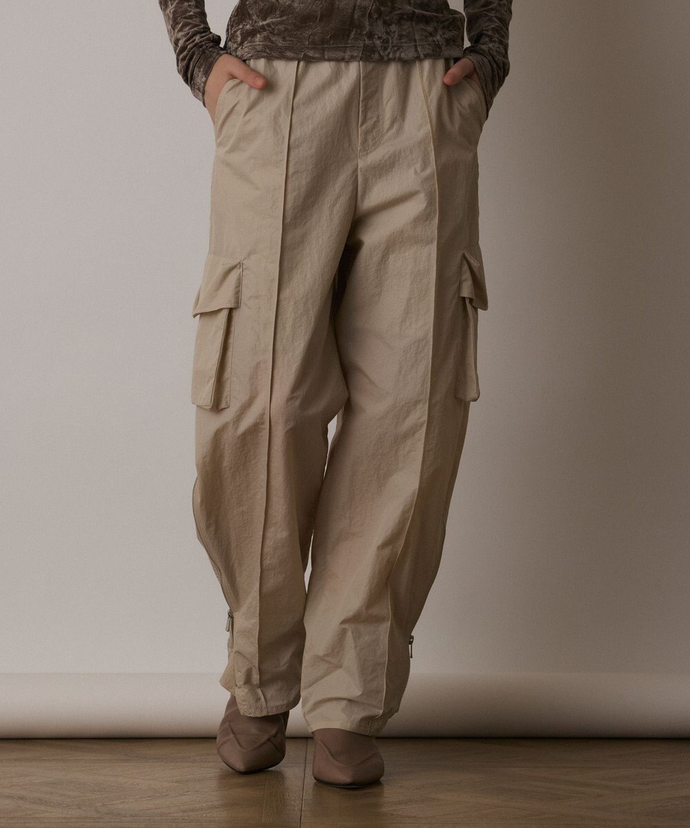 GRACE CONTINENTAL ナイロンジップカーゴパンツ 