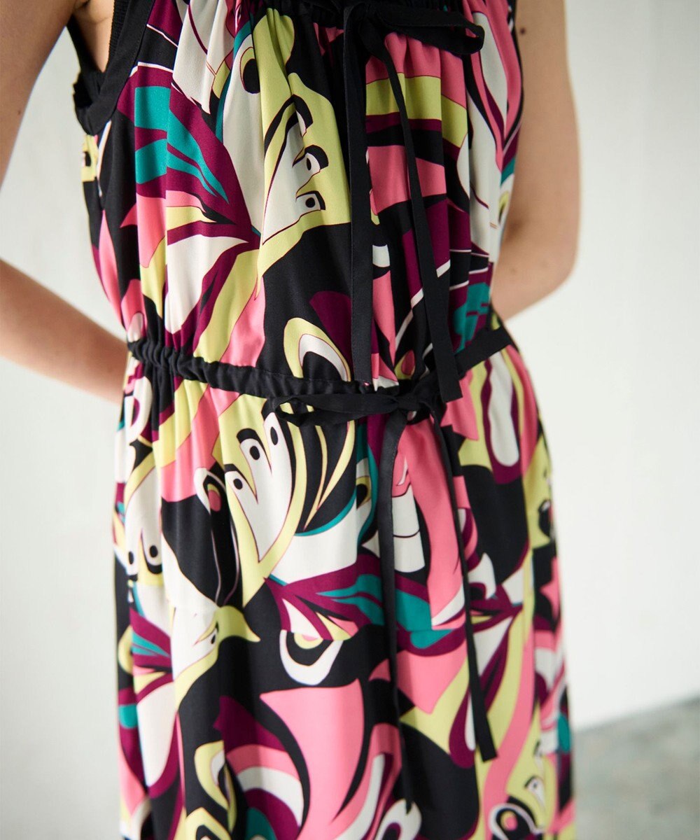 GRACE CONTINENTAL キカバードプリントワンピース