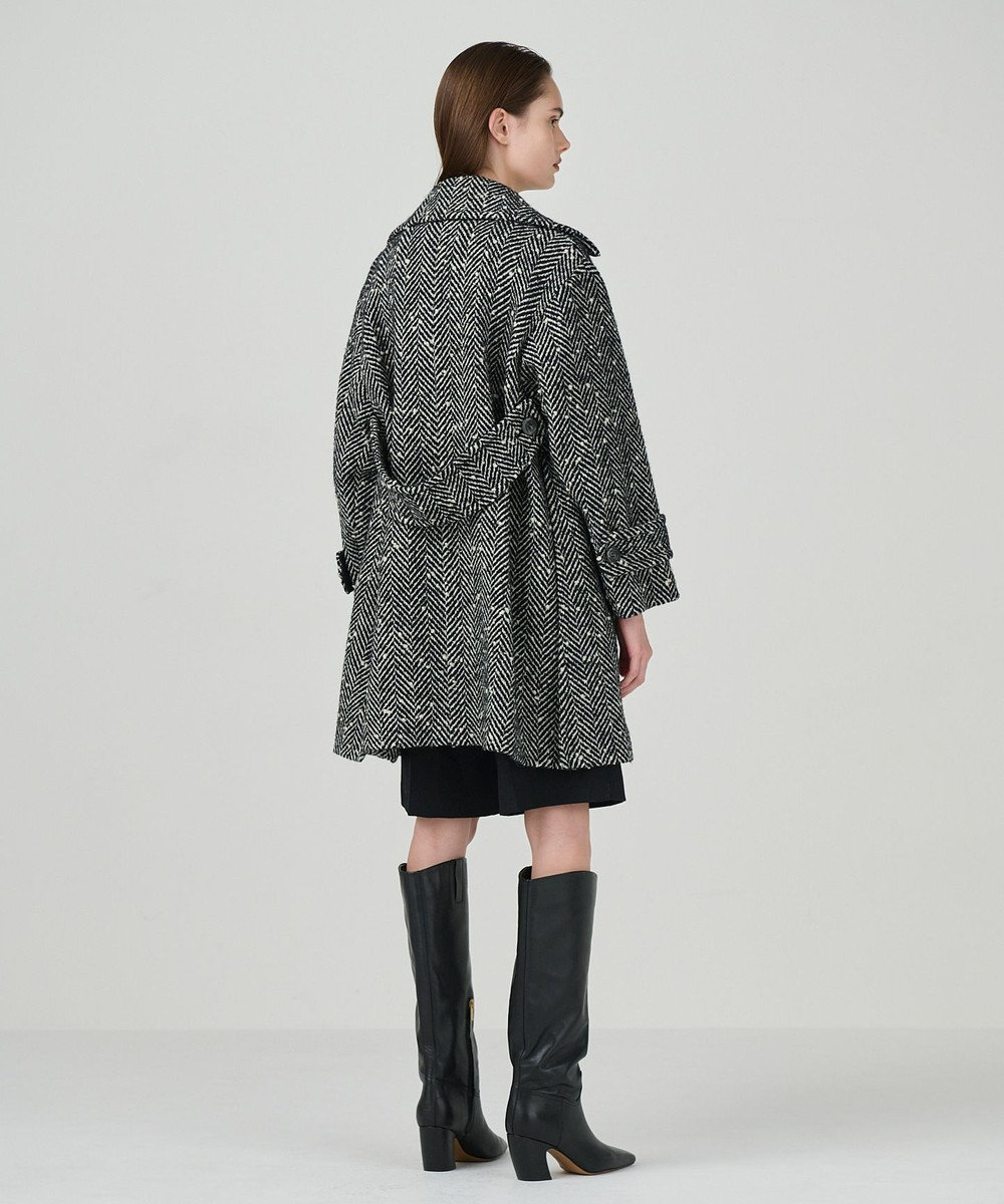 GRACE CONTINENTAL ヘリンボーンネップコート