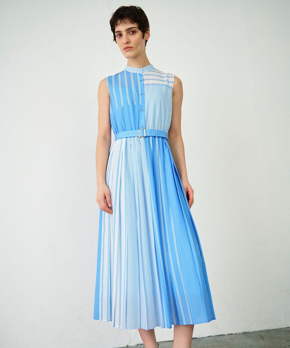 GRACE CONTINENTAL ストライププリントワンピース