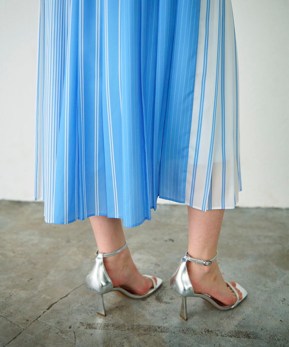 GRACE CONTINENTAL ストライププリントワンピース