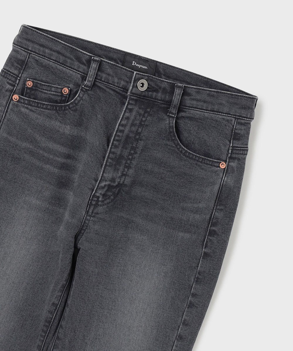 GRACE CONTINENTAL スリムブラックデニムパンツ