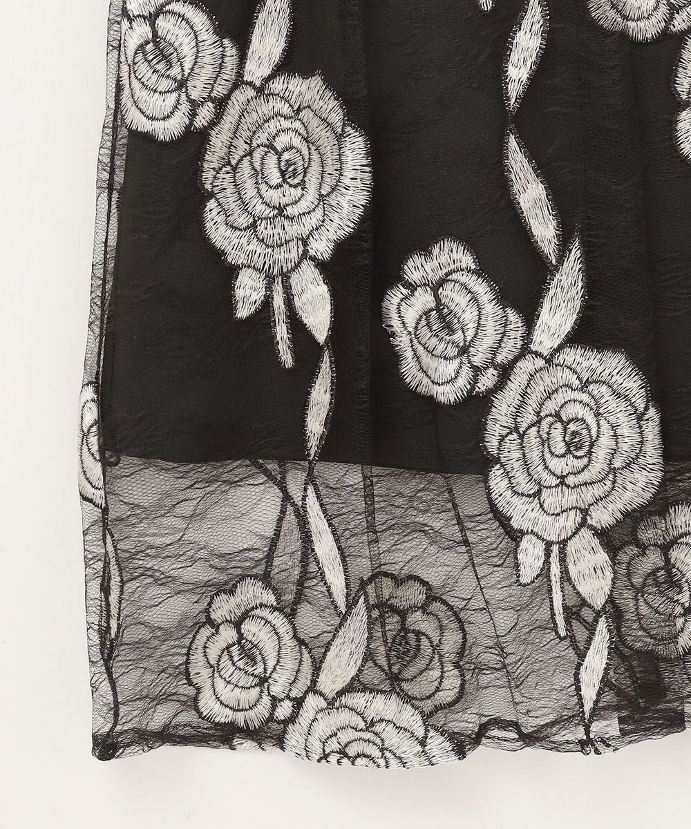 GRACE CONTINENTAL ハイネック刺繍ワンピース 