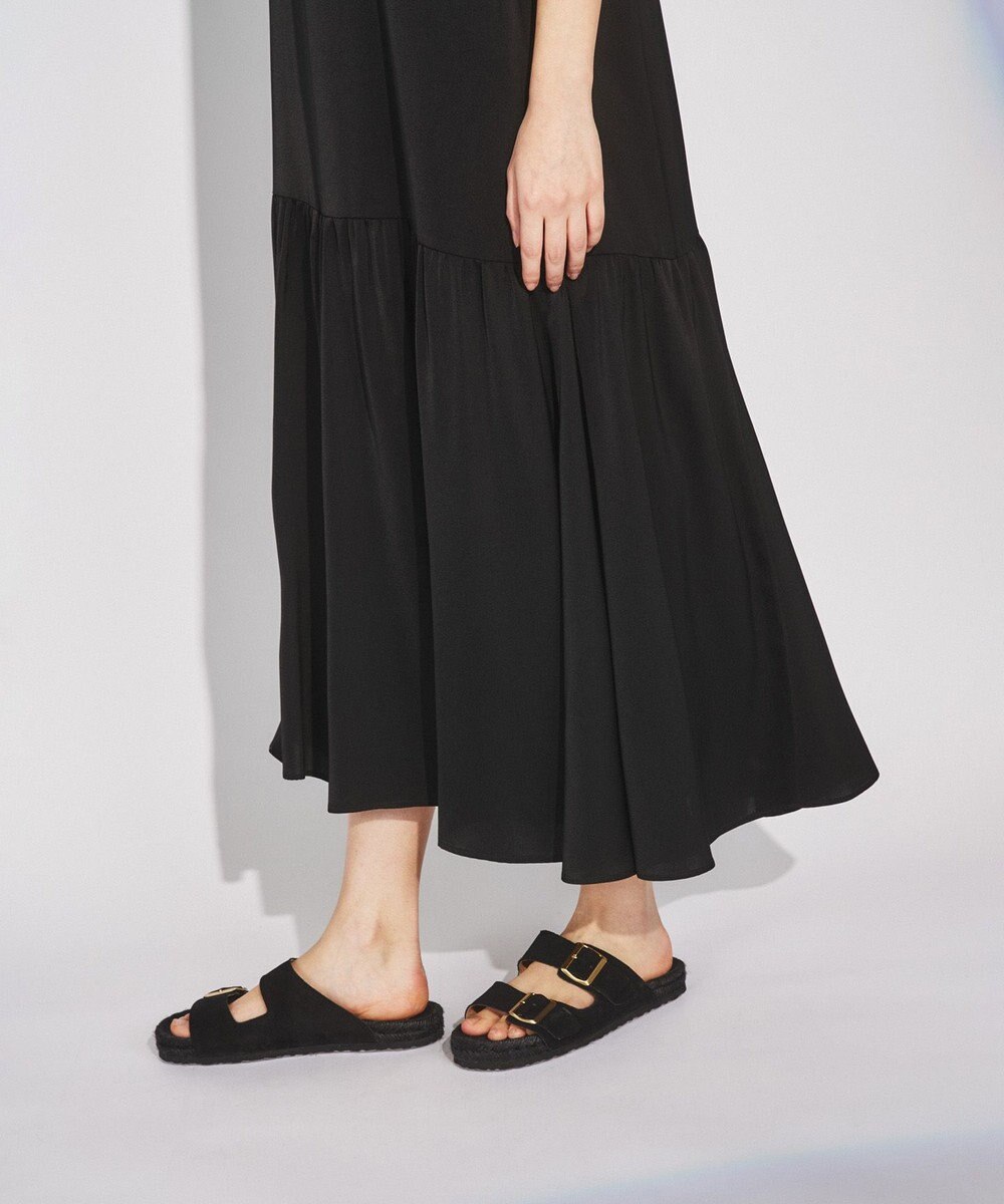 GRACE CONTINENTAL サテンフレアキャミワンピース