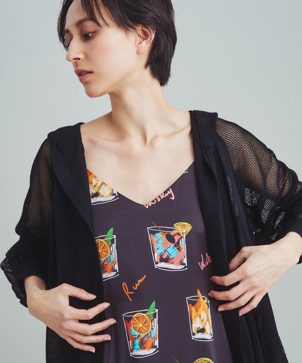 GRACE CONTINENTAL メッシュニットフーディー 