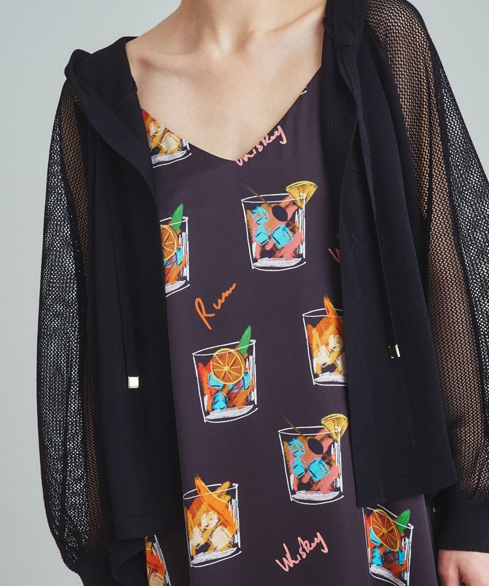 GRACE CONTINENTAL メッシュニットフーディー 