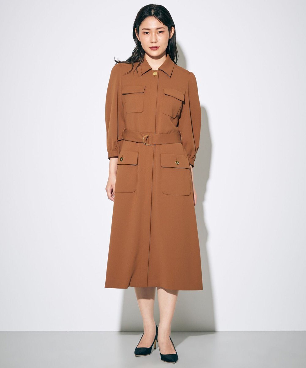 ミリタリーフロントジップワンピース Grace Continental Grace Continental グレースコンチネンタル 通販 ミリタリーフロントジップワンピース Grace Continental Grace Continental グレースコンチネンタル 通販