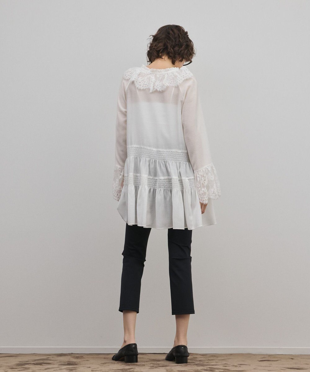 GRACE CONTINENTAL レースカラーチュニックブラウス 