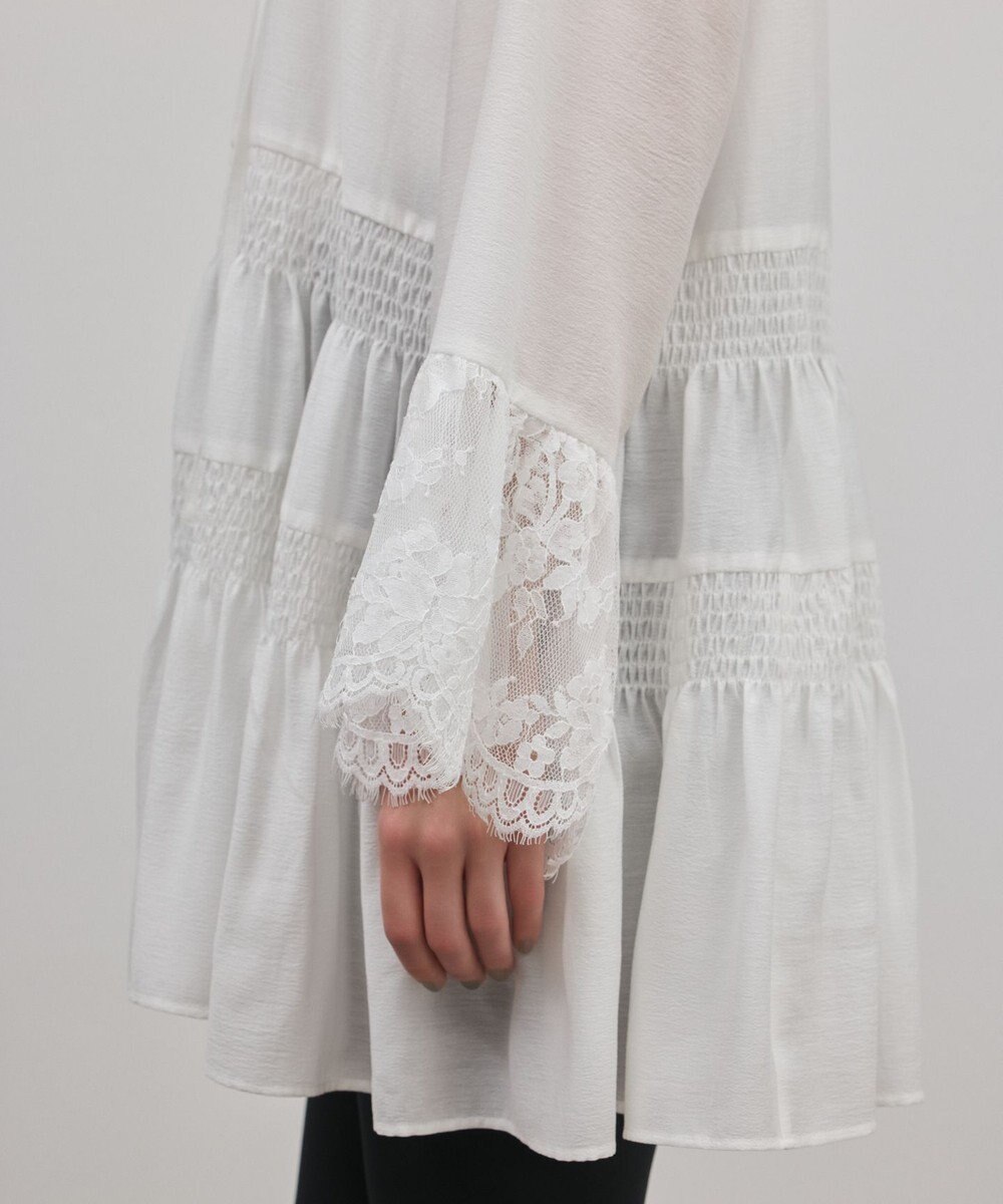 GRACE CONTINENTAL レースカラーチュニックブラウス 