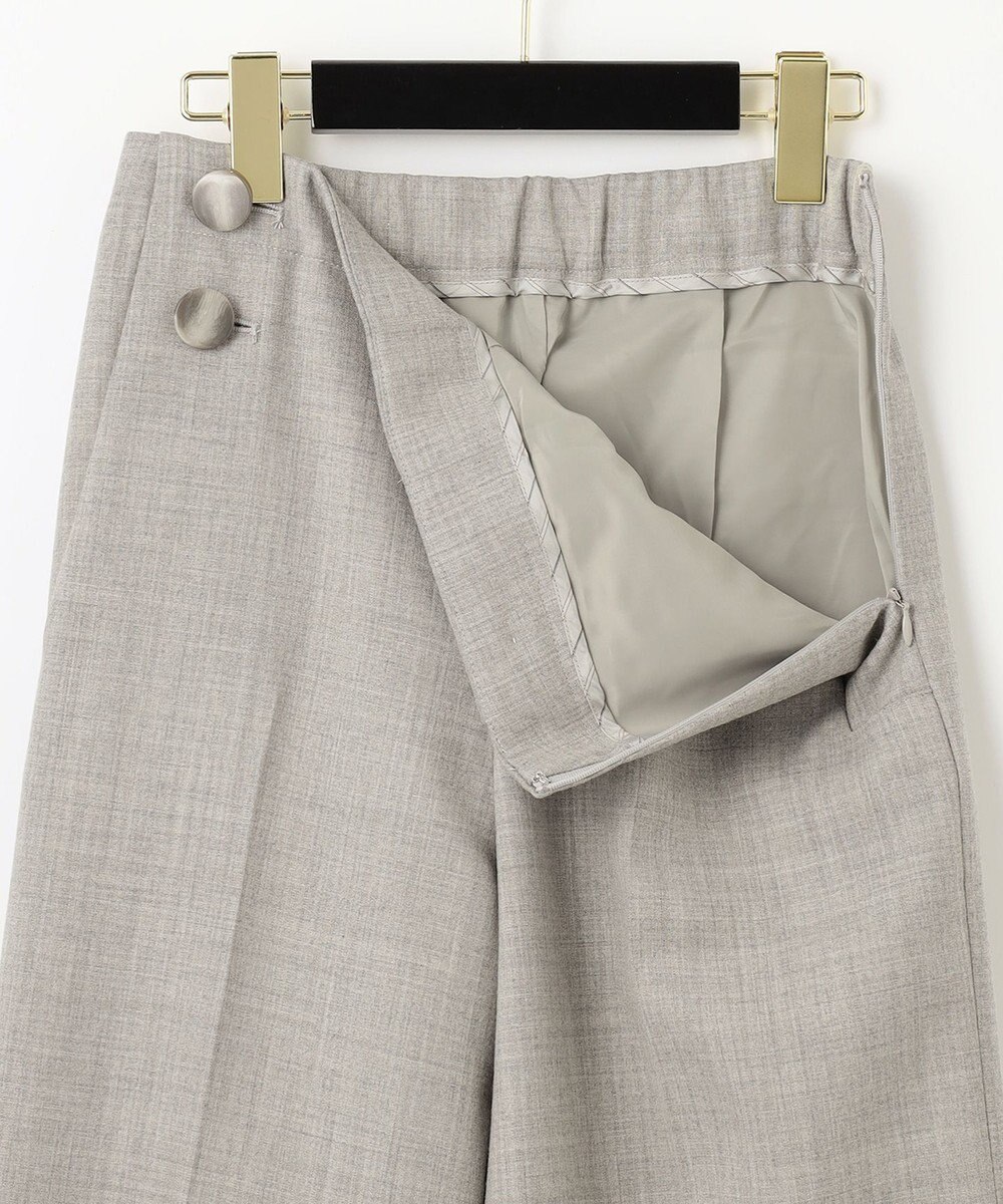 GRACE CONTINENTAL ウールストレッチセミワイドパンツ 
