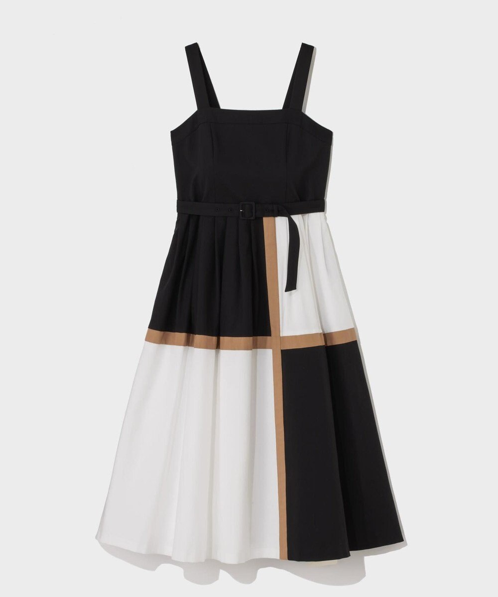 GRACE CONTINENTAL ライン配色キャミドレス 