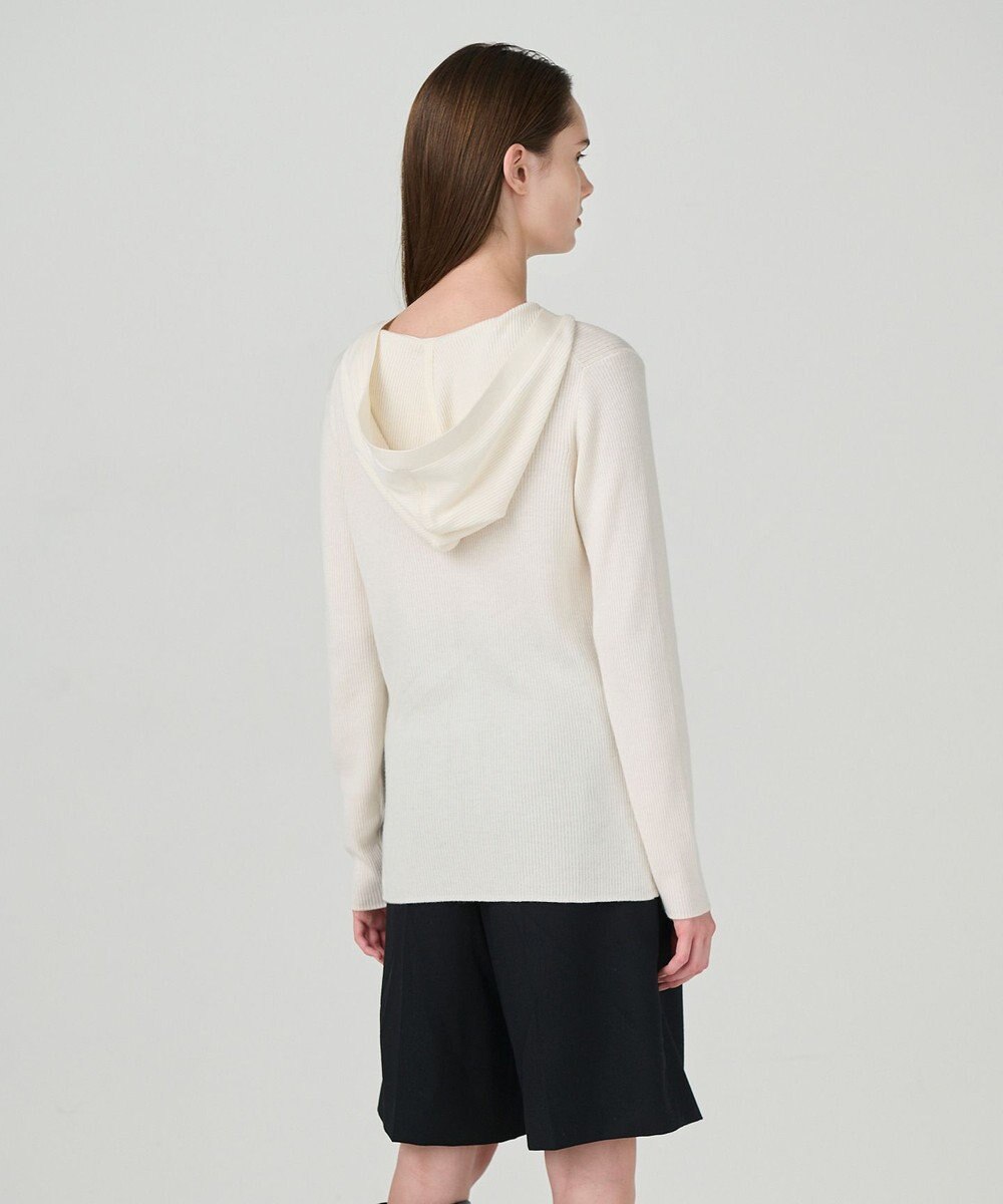 GRACE CONTINENTAL メリノウールリブフーディー 