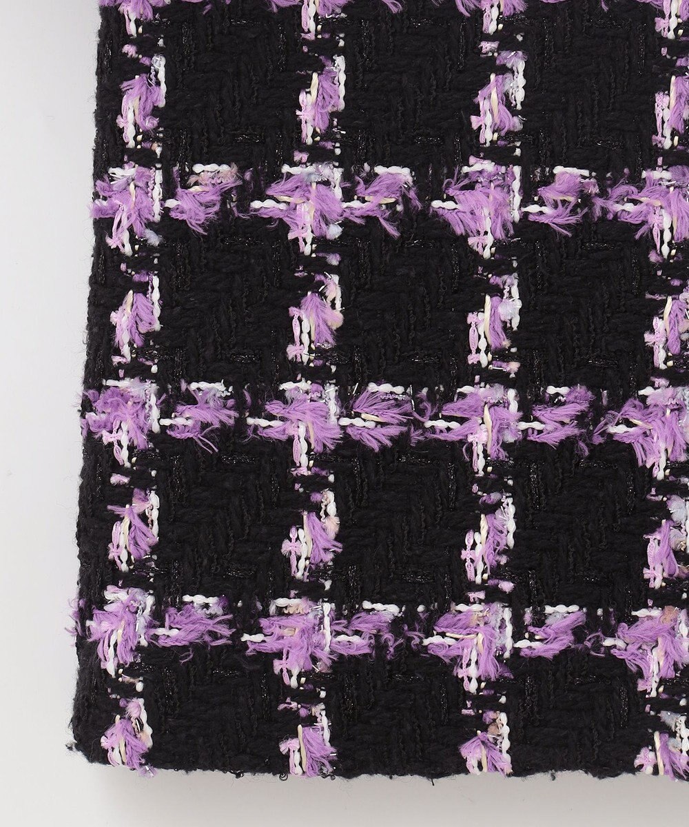 GRACE CONTINENTAL フェザーチェックツイードコート 