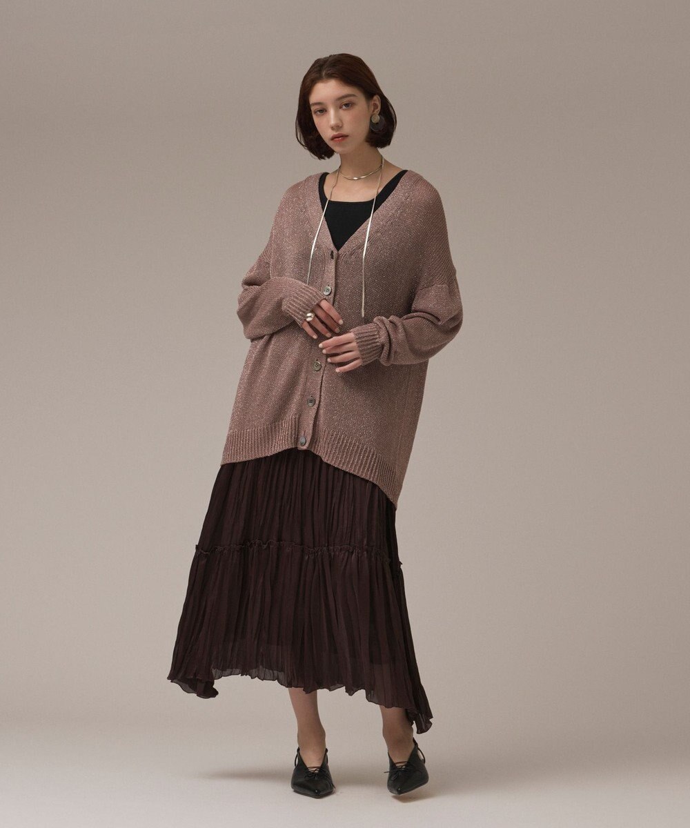 GRACE CONTINENTAL ワッシャープリーツスカート 