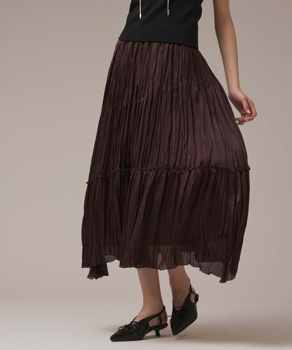 GRACE CONTINENTAL ワッシャープリーツスカート 