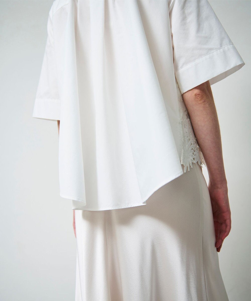 GRACE CONTINENTAL ケミカルフラワードレスシャツ 