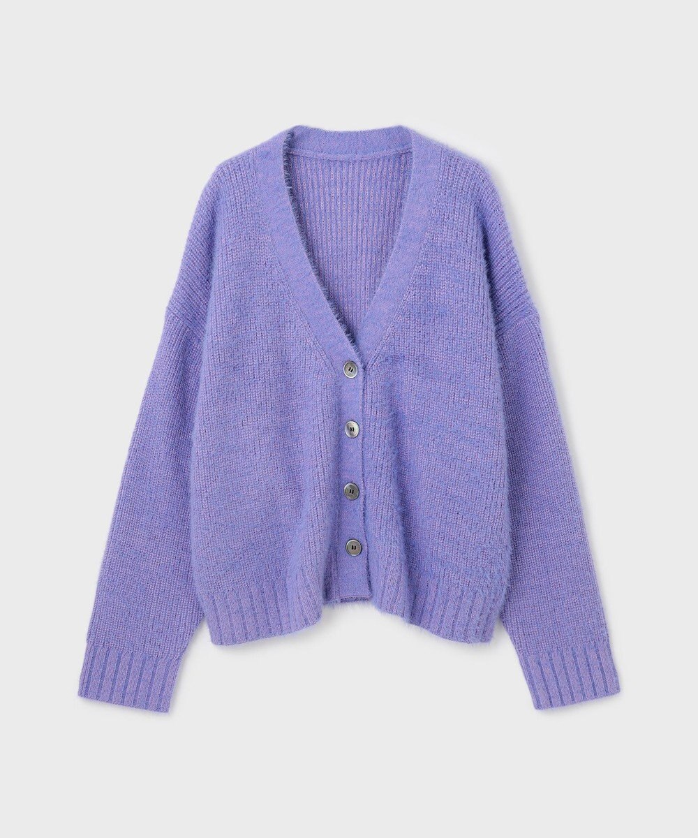 GRACE CONTINENTAL フェザールーズニットカーディガン 