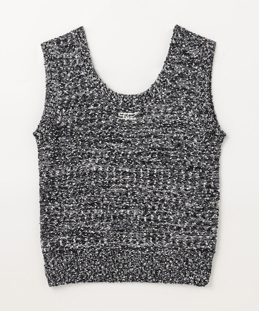 GRACE CONTINENTAL ネップツイードニットノースリーブ 