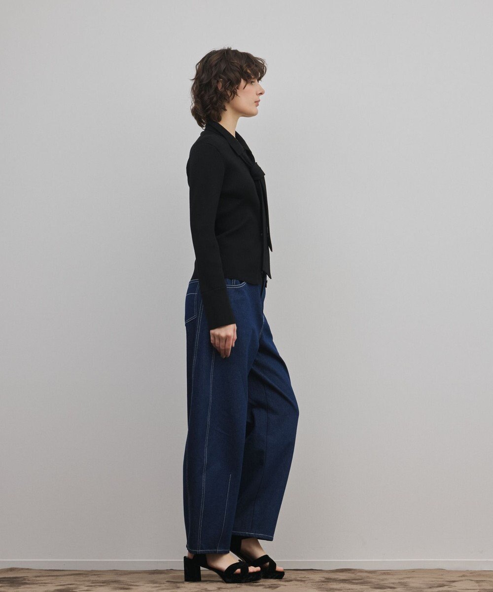 GRACE CONTINENTAL リブシャツニットトップ 