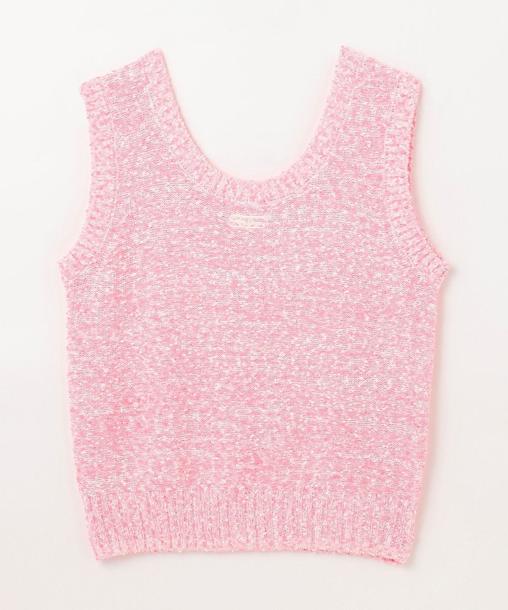 GRACE CONTINENTAL ネップツイードニットノースリーブ 