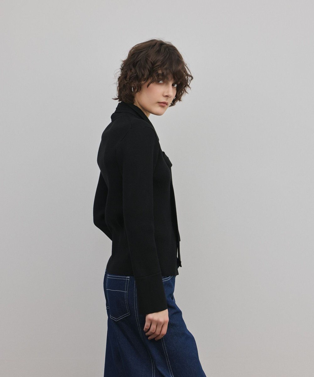 GRACE CONTINENTAL リブシャツニットトップ 