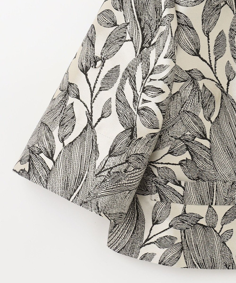 GRACE CONTINENTAL ボタニカルジャガードシャツ 